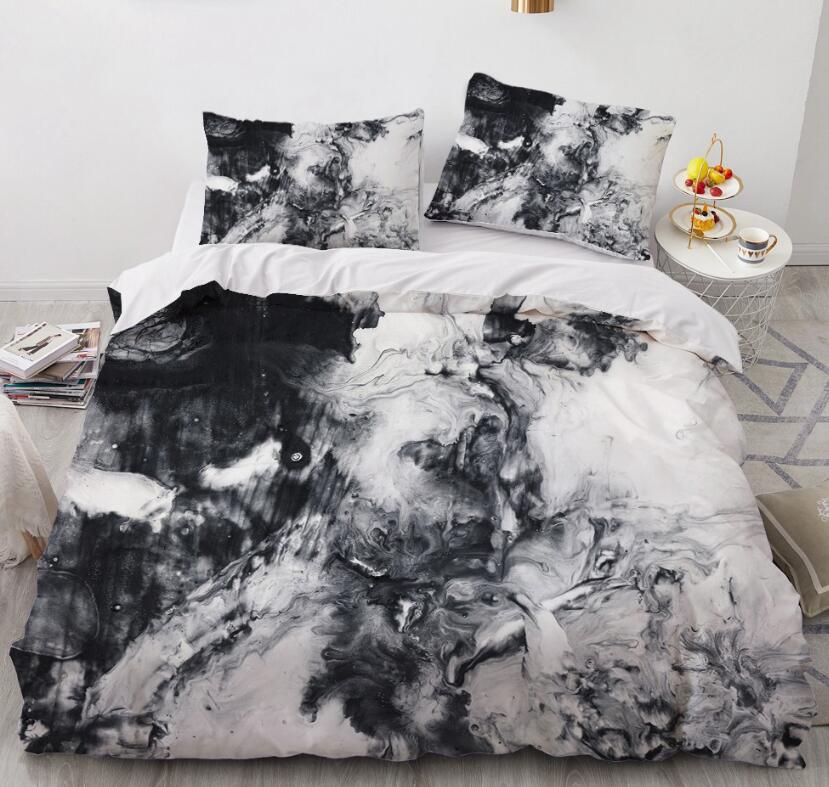3D Black Smoke 7776 Bed Pillowcases Quilt