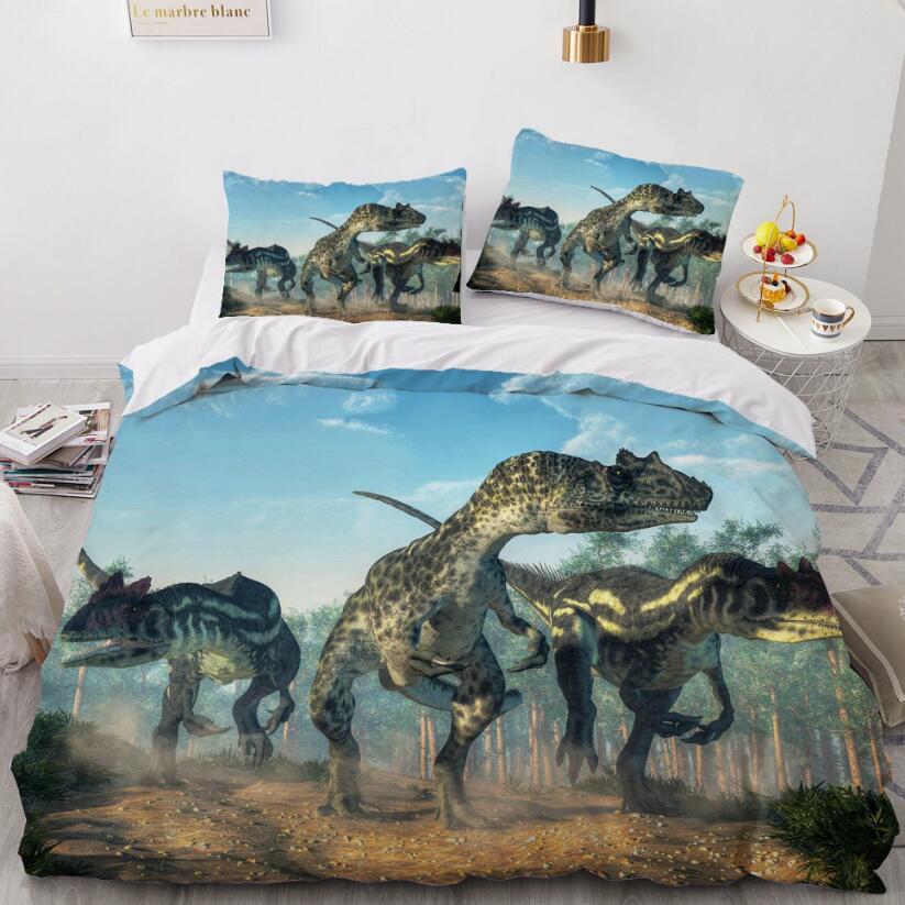 3D Velociraptor 7745 Bed Pillowcases Quilt