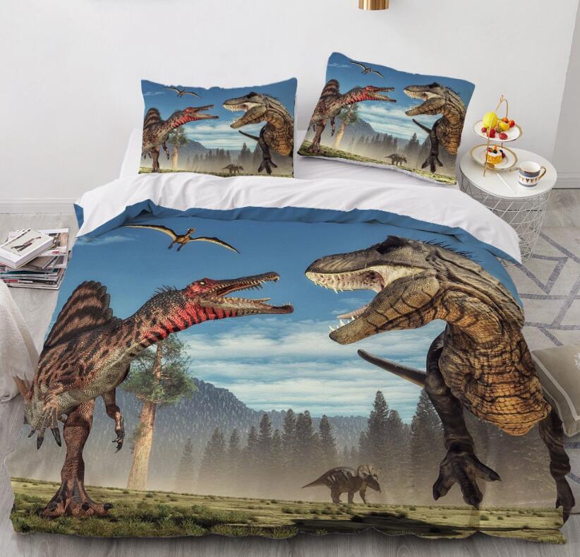 3D Era Of Dinosaurs 7749 Bed Pillowcases Quilt