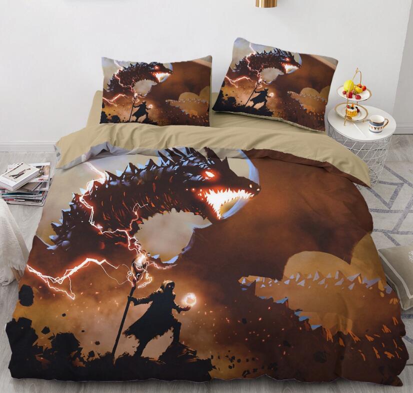 3D Dragon People 7720 Bed Pillowcases Quilt