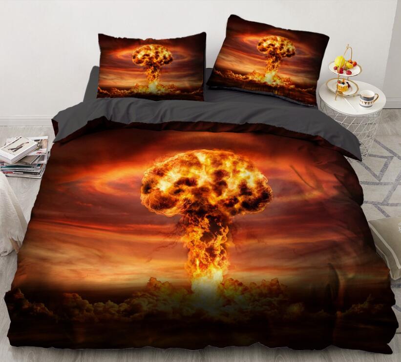 3D Volcanic Eruptions 7723 Bed Pillowcases Quilt