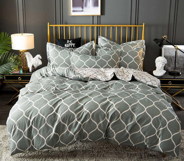 3D Gray Diamond 6660 Bed Pillowcases Quilt