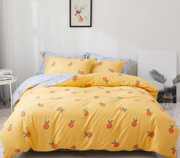 3D Orange Fruit 77171 Bed Pillowcases Quilt