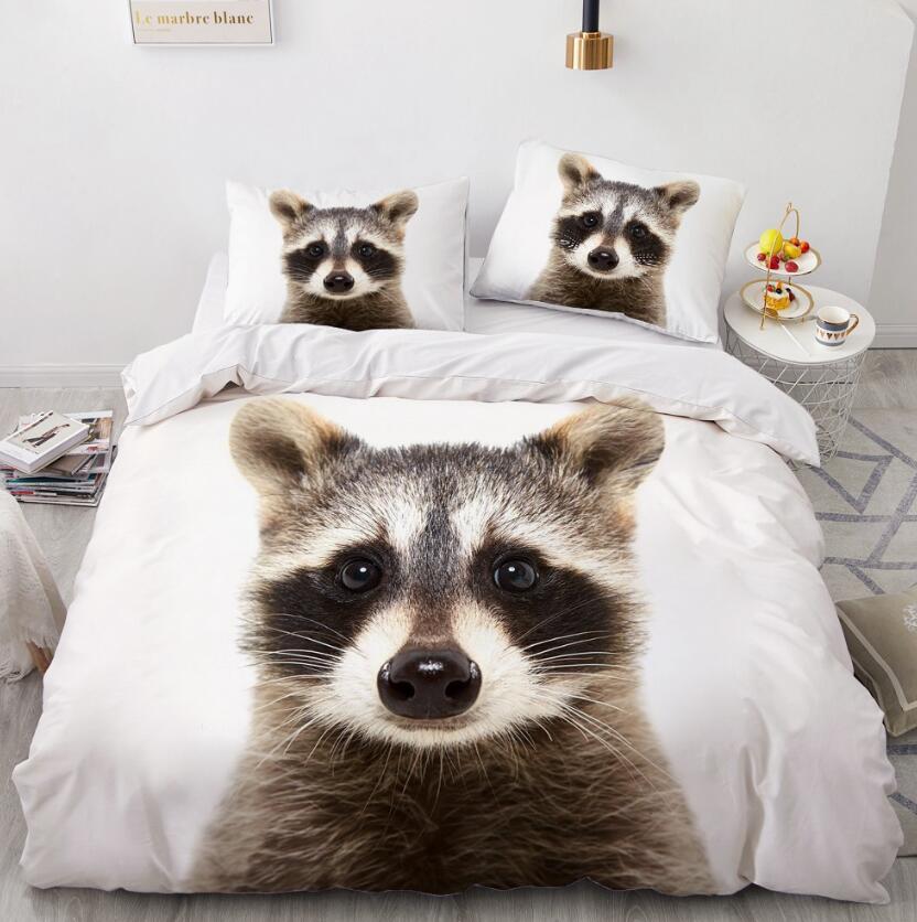 3D Little Tanuki 77137 Bed Pillowcases Quilt