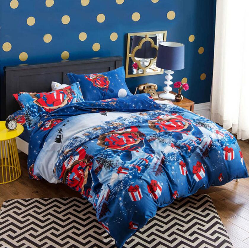 3D Snow Christmas 6604 Bed Pillowcases Quilt
