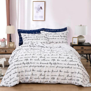 3D English Alphabet 5515 Bed Pillowcases Quilt