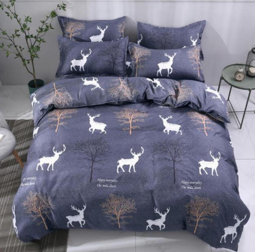 3D Tree Deer 66180 Bed Pillowcases Quilt