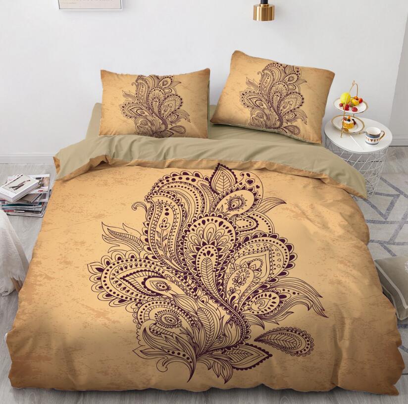 3D Leaf Totem Pattern 88127 Bed Pillowcases Quilt