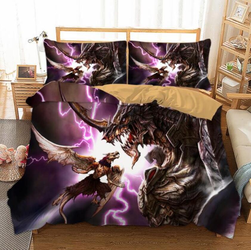 3D Monster 6680 Bed Pillowcases Quilt