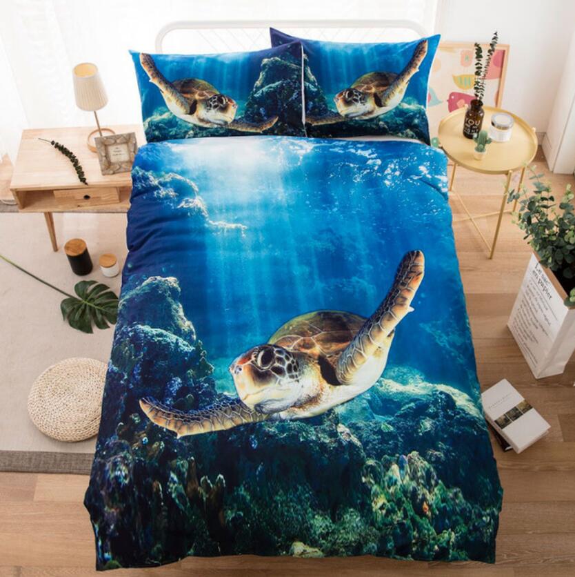 3D Sea Turtle Reef 6688 Bed Pillowcases Quilt