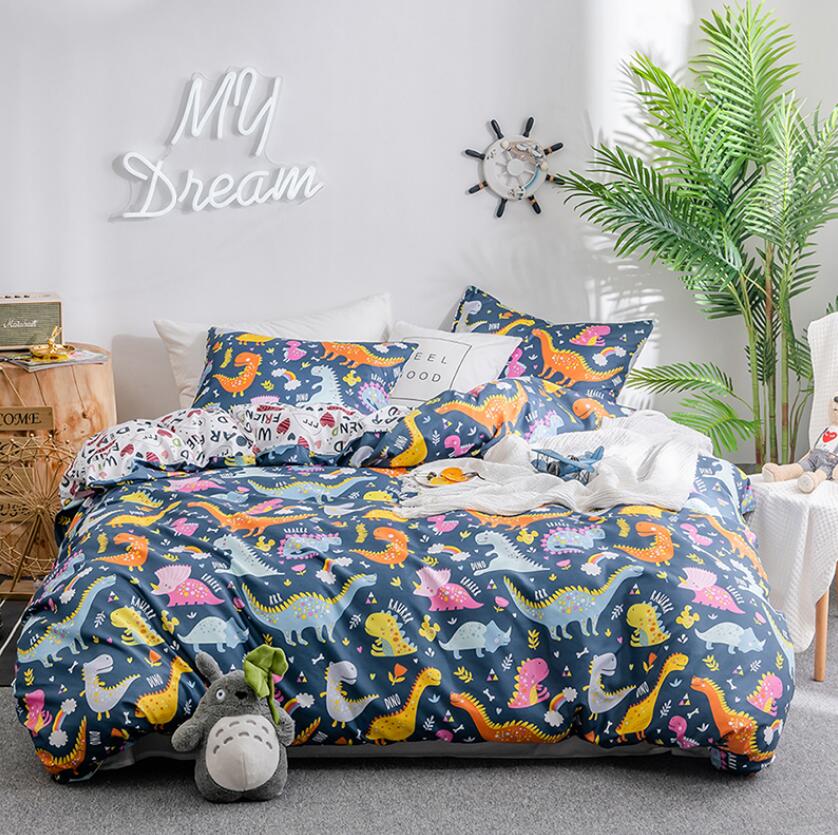 3D Cartoons Little Dinosaur 6653 Bed Pillowcases Quilt