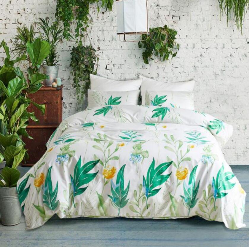 3D Leaves 66170 Bed Pillowcases Quilt