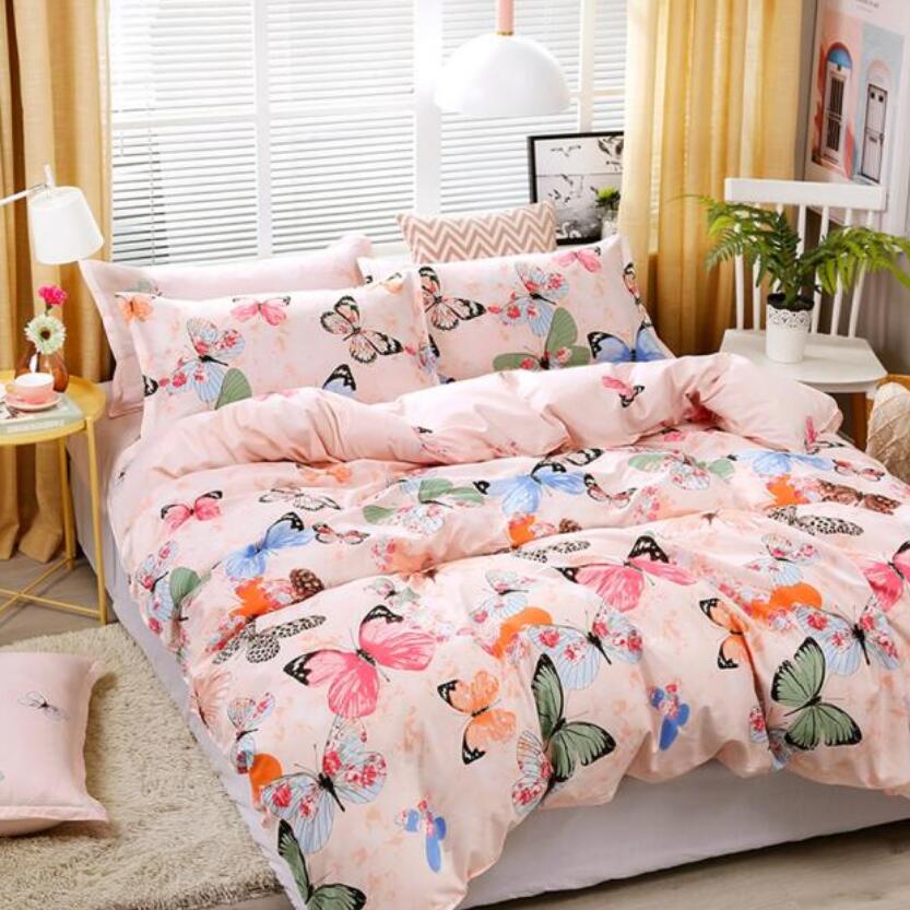 3D Flower Butterfly 66147 Bed Pillowcases Quilt