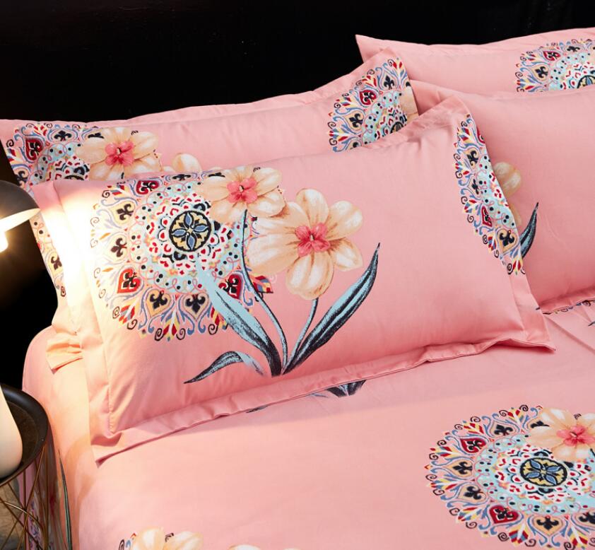 3D Pink Flower Ring 77170 Bed Pillowcases Quilt