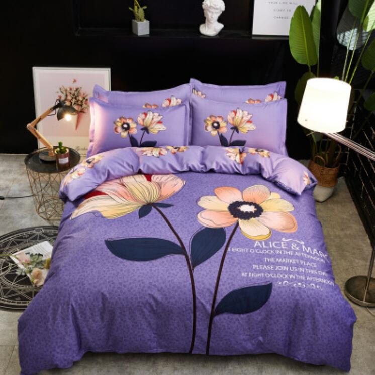 3D Purple Background Flower 77172 Bed Pillowcases Quilt