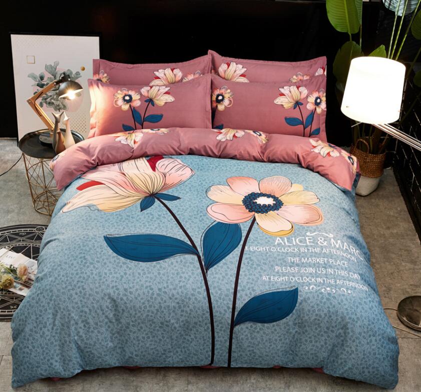 3D Blue Background Flower 77178 Bed Pillowcases Quilt