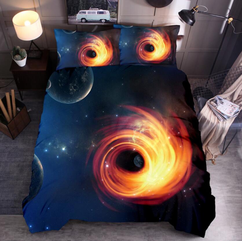 3D Planet Whirlpool 66106 Bed Pillowcases Quilt