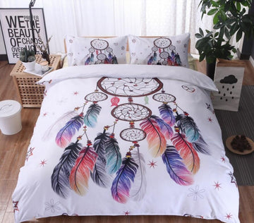 3D Feather Dream Catcher 66114 Bed Pillowcases Quilt