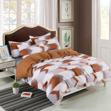 3D Brown 5527 Bed Pillowcases Quilt