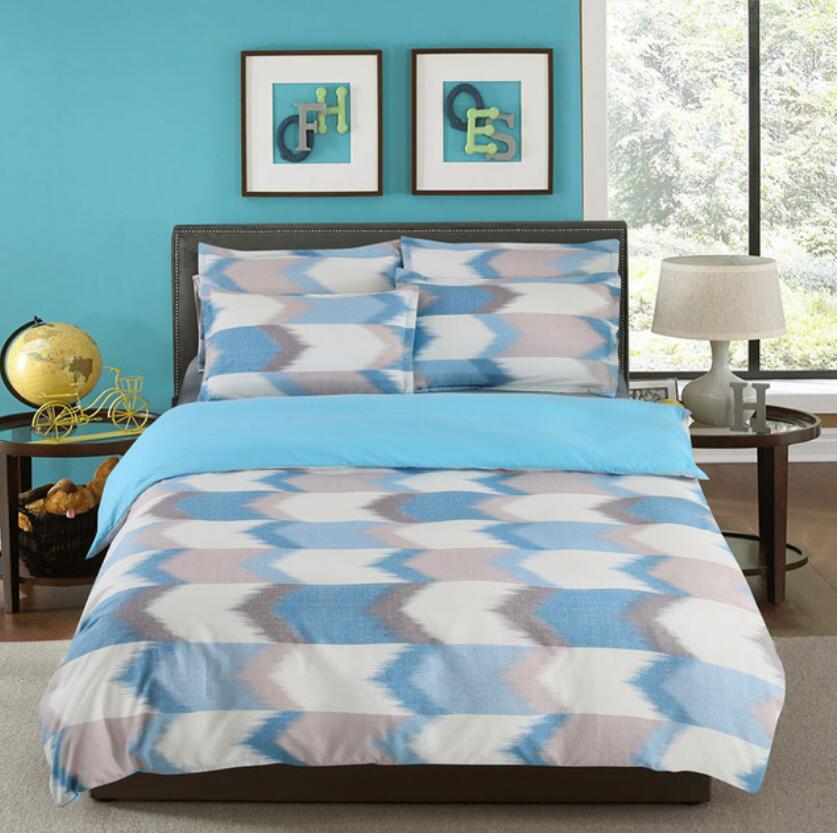 3D Gray Blue 6621 Bed Pillowcases Quilt