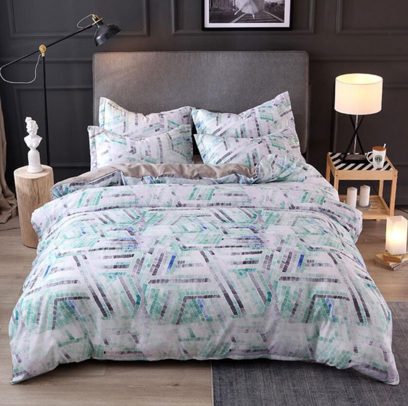 3D Light Green 66168 Bed Pillowcases Quilt