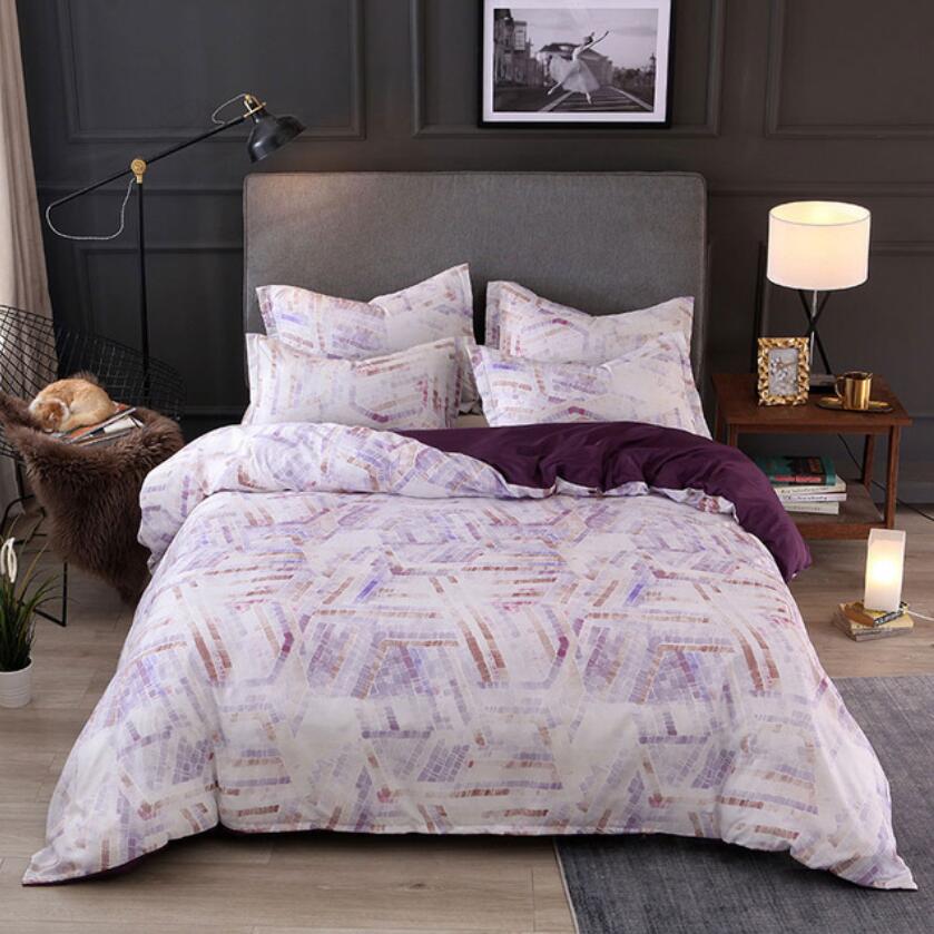 3D Purple 66185 Bed Pillowcases Quilt