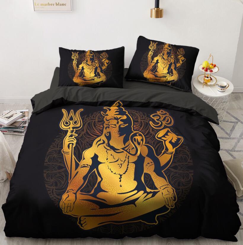 3D Gold Male 5571 Bed Pillowcases Quilt