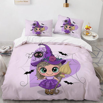 3D Cartoons Witch 55127 Bed Pillowcases Quilt