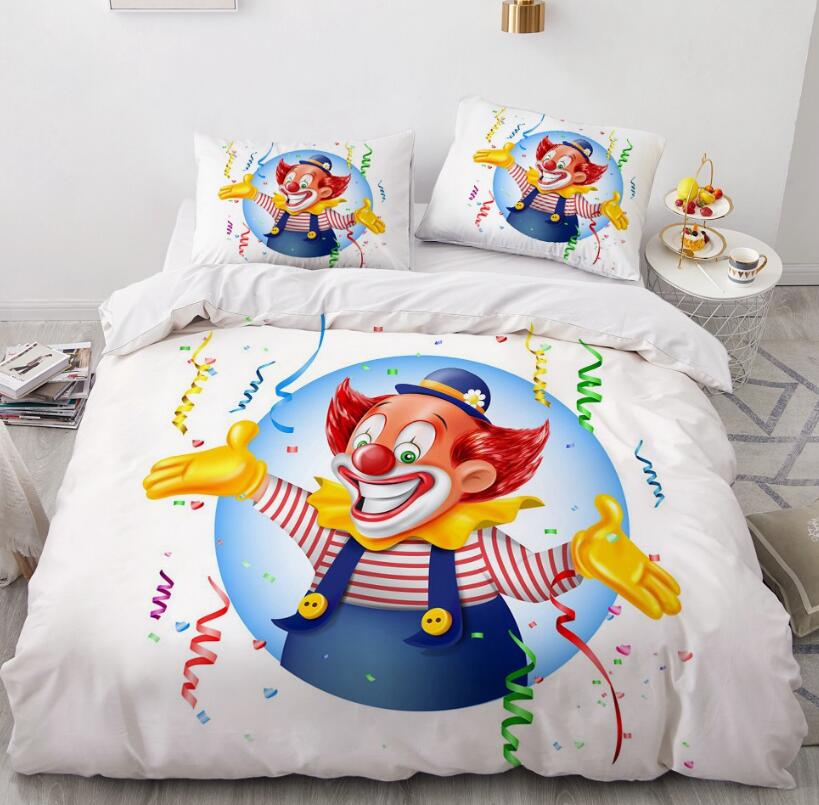 3D Cartoons Clown 55170 Bed Pillowcases Quilt