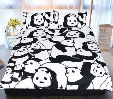 3D Panda 1191 Bed Pillowcases Quilt