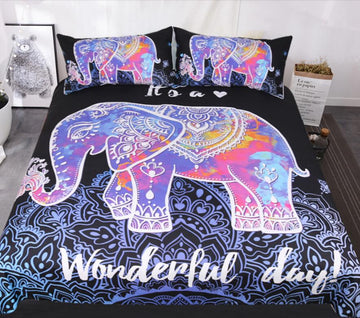3D Elephant Phantom 1103 Bed Pillowcases Quilt