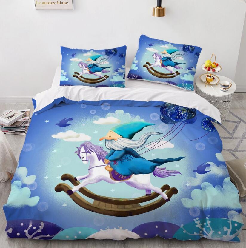 3D Cartoons Trojan Horse 55190 Bed Pillowcases Quilt
