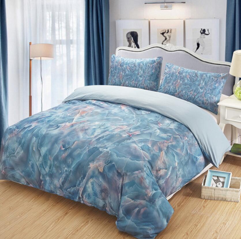 3D Blue 1034 Bed Pillowcases Quilt