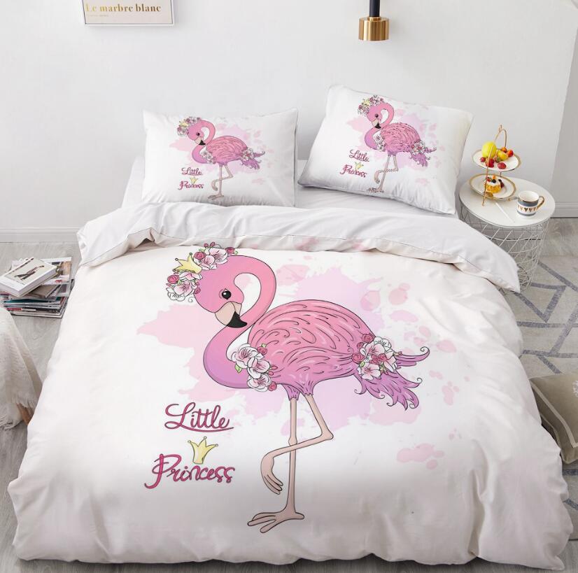 3D Cartoons Flamingo 55135 Bed Pillowcases Quilt