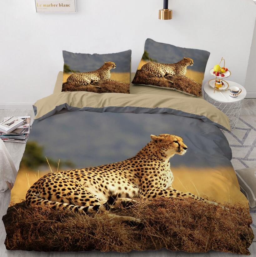 3D Leopard Lying Down 062 Bed Pillowcases Quilt