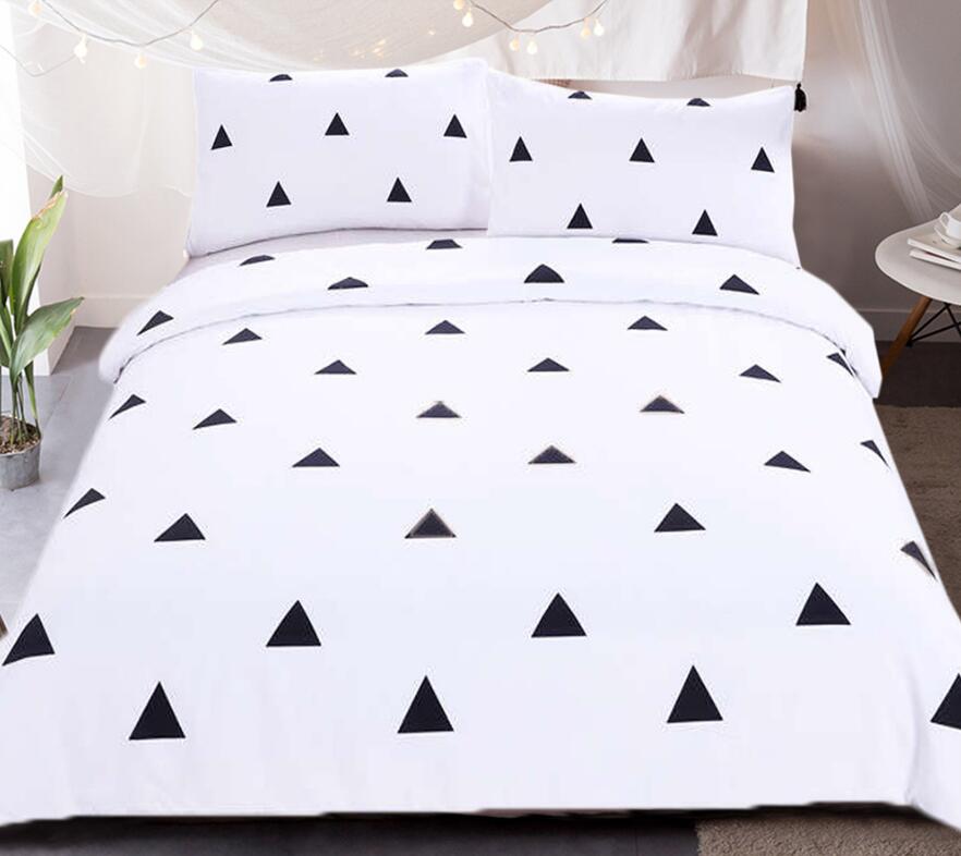 3D Simple Triangle 9016 Bed Pillowcases Quilt
