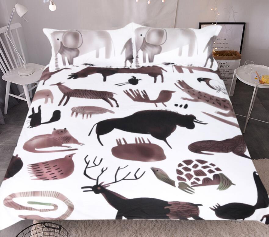 3D Animals 9020 Bed Pillowcases Quilt