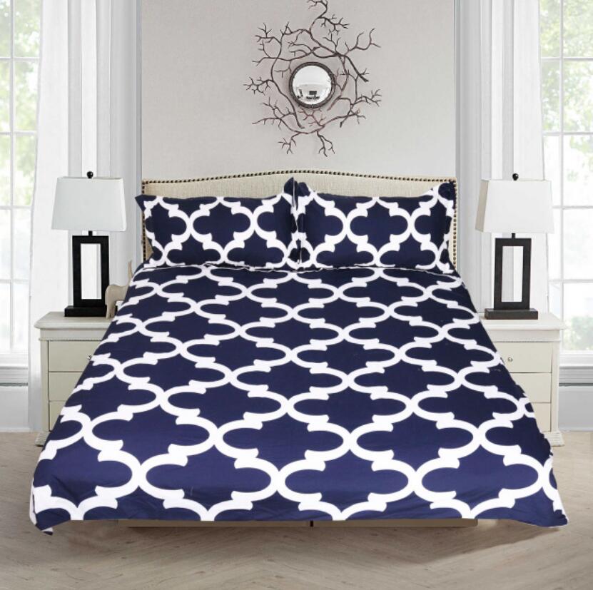 3D Dark Blue Pattern 1050 Bed Pillowcases Quilt