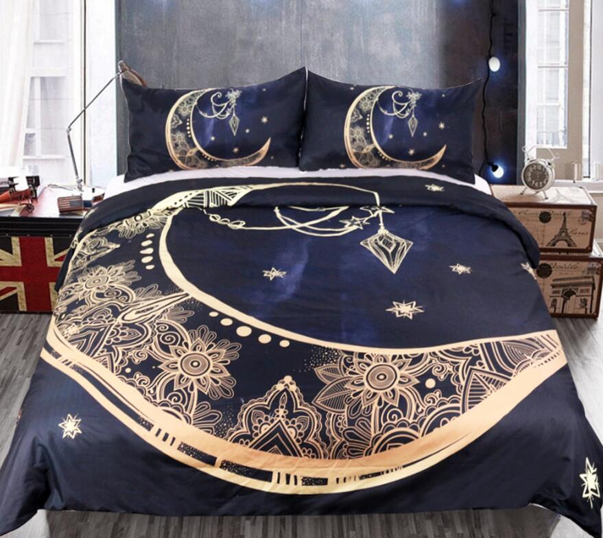 3D Moon Pendant 1169 Bed Pillowcases Quilt