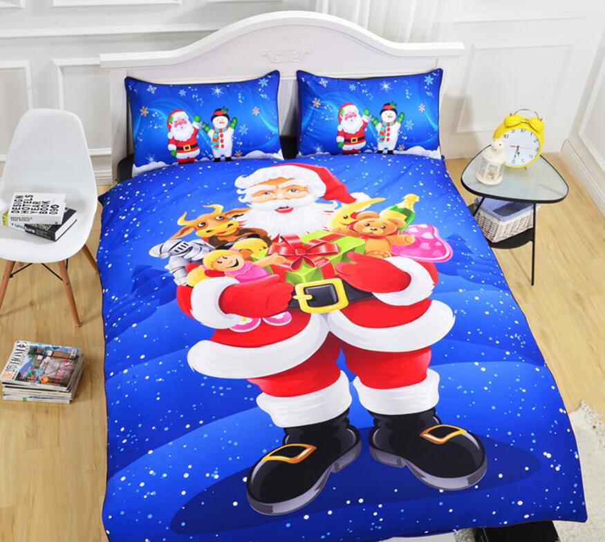 3D New Santa 1180 Bed Pillowcases Quilt