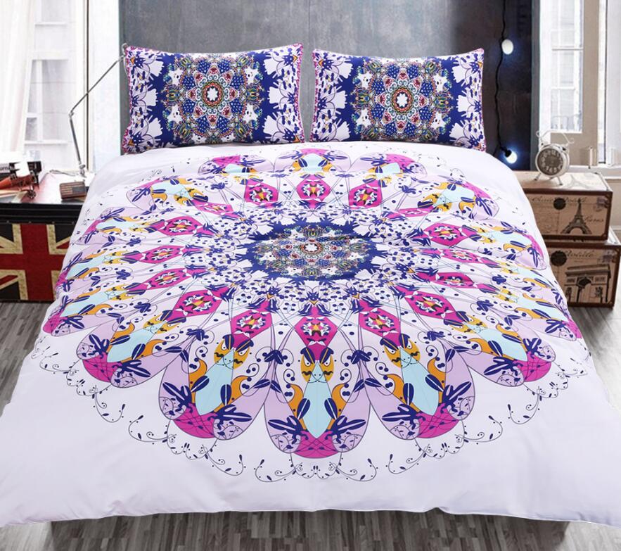 3D Swirl Flower 9036 Bed Pillowcases Quilt