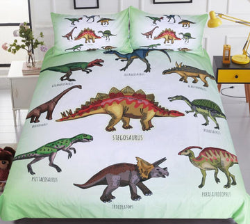 3D Dinosaur Family 1089 Bed Pillowcases Quilt