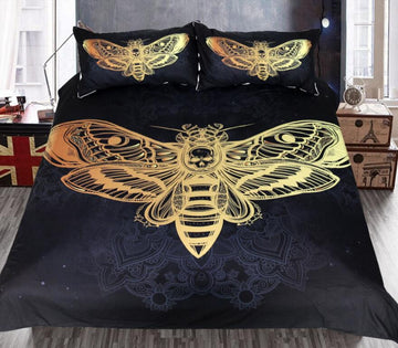 3D Gold Bee 1063 Bed Pillowcases Quilt