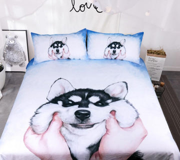 3D New Husky 1179 Bed Pillowcases Quilt