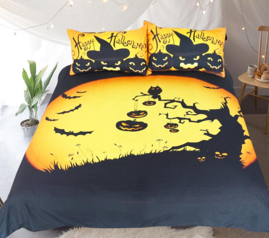 3D Halloween Party 1141 Bed Pillowcases Quilt