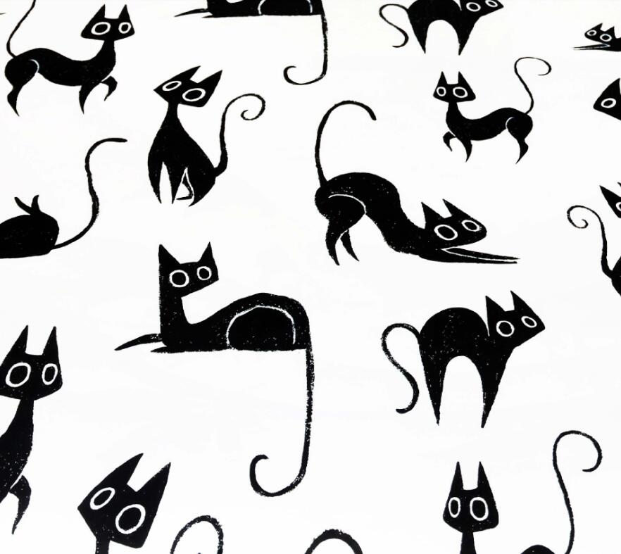 3D Cartoon Black Cat 1068 Bed Pillowcases Quilt
