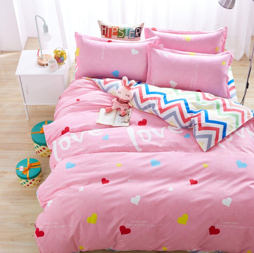 3D Pink Bottom Color Love 194 Bed Pillowcases Quilt