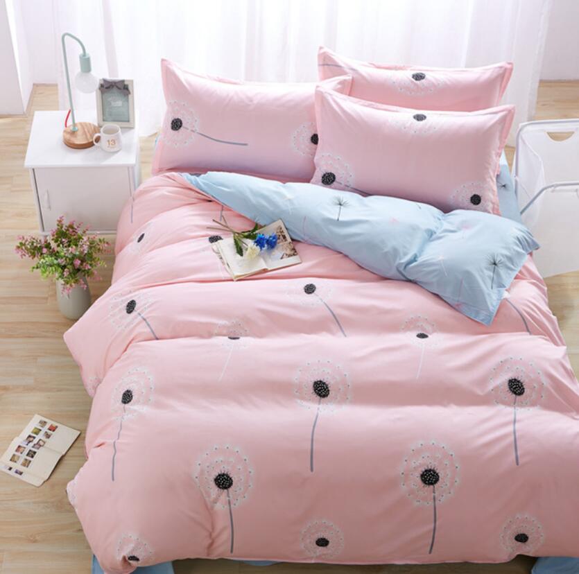 3D Pink Bottom Dandelion 191 Bed Pillowcases Quilt