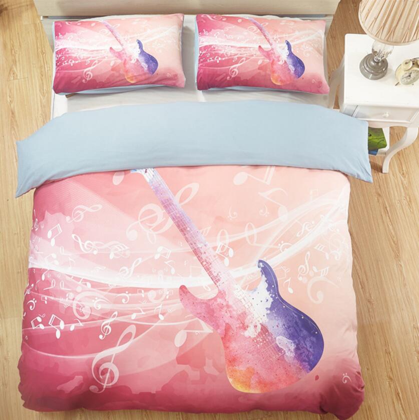 3D Guitar 1140 Bed Pillowcases Quilt