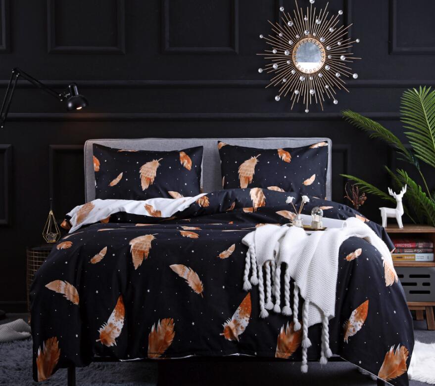 3D Brown Feathers 1189 Bed Pillowcases Quilt